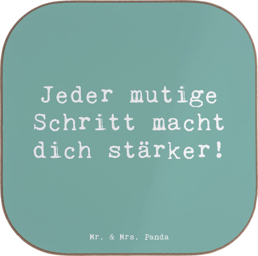 Mr. & Mrs. Panda Untersetzer für Gläser Spruch Angst Produktbild 