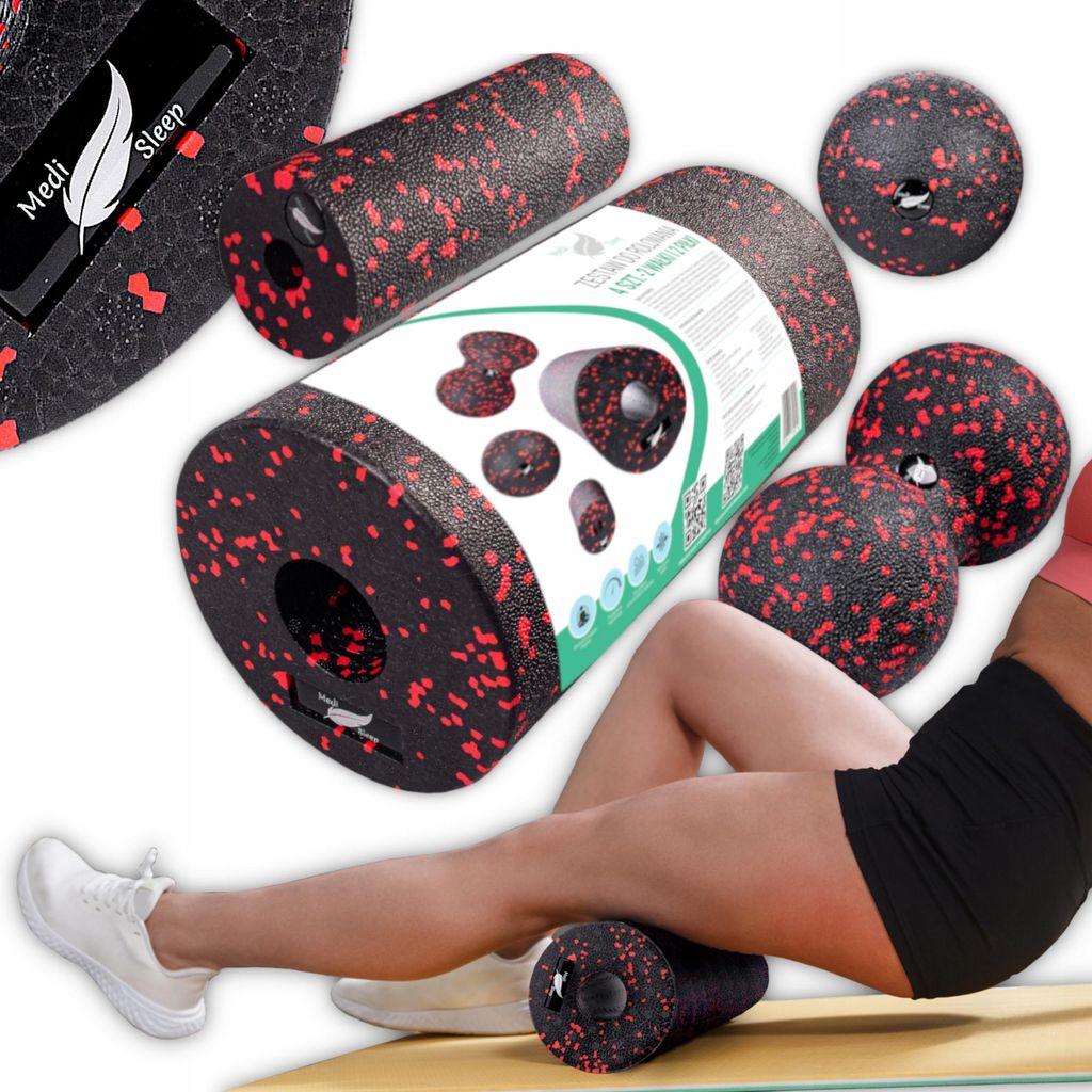 FASZIENROLLE SET 4 in 1 - Faszienrolle | Minirolle | Produktbild 