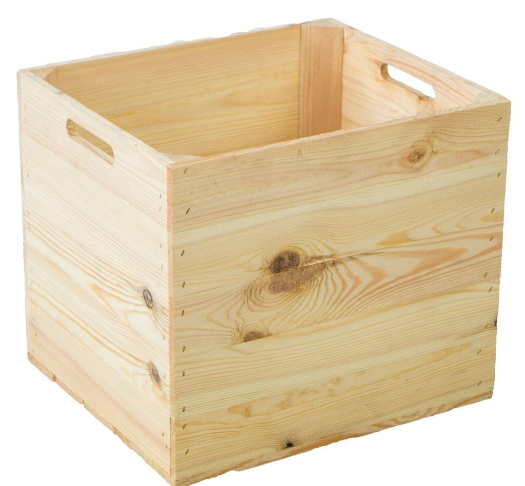 2er set Holzkiste Natur passend für Kallax und Produktbild 