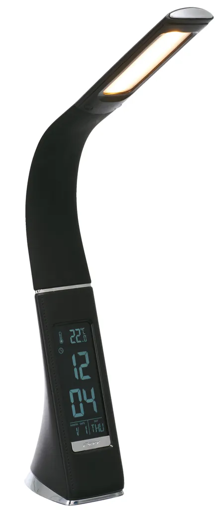 Lampe de Bureau LED Tactile Flexible avec Horloge et Calendrier Intégré