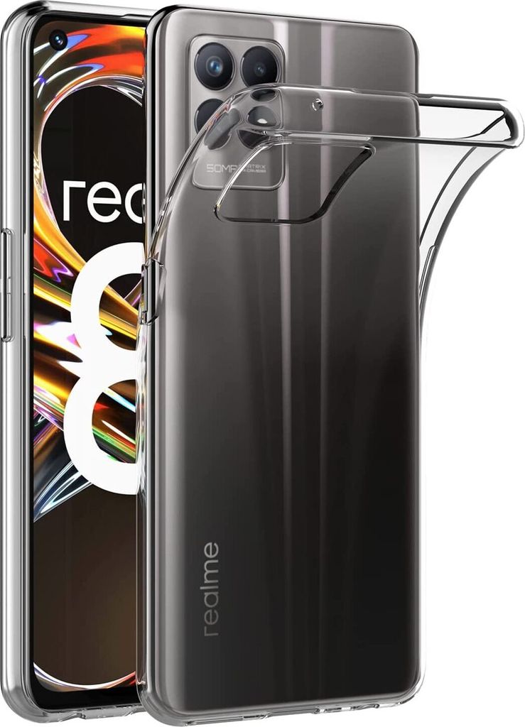 Realme 8i Hülle, Ultra Dünn Crystal Transparent Soft TPU Case Schutzhülle für Realme 8i