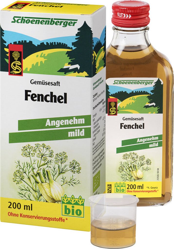 Schoenenberger Naturreiner Gemüsesaft Fenchel 200 ml Produktbild 