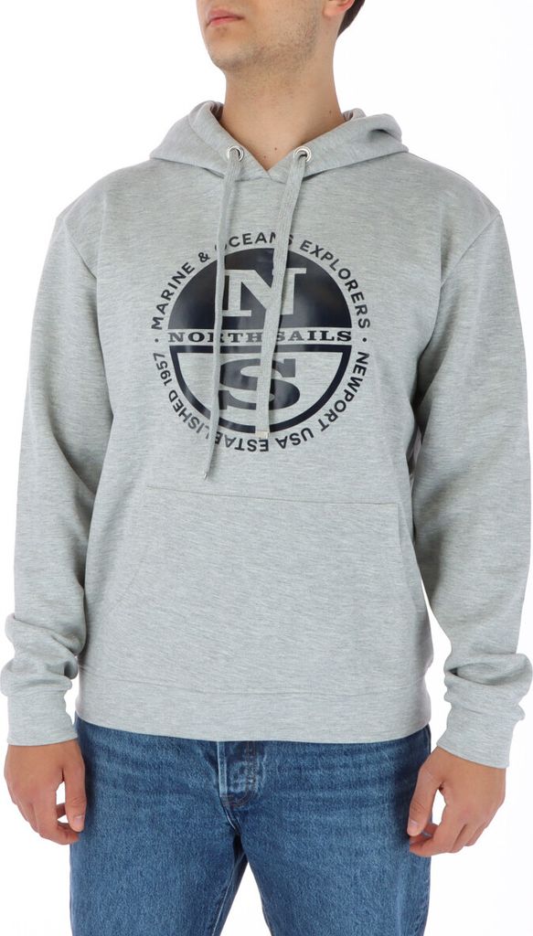 North Sails Herren Fleece Grau 350459 : Größe - M Größe: M