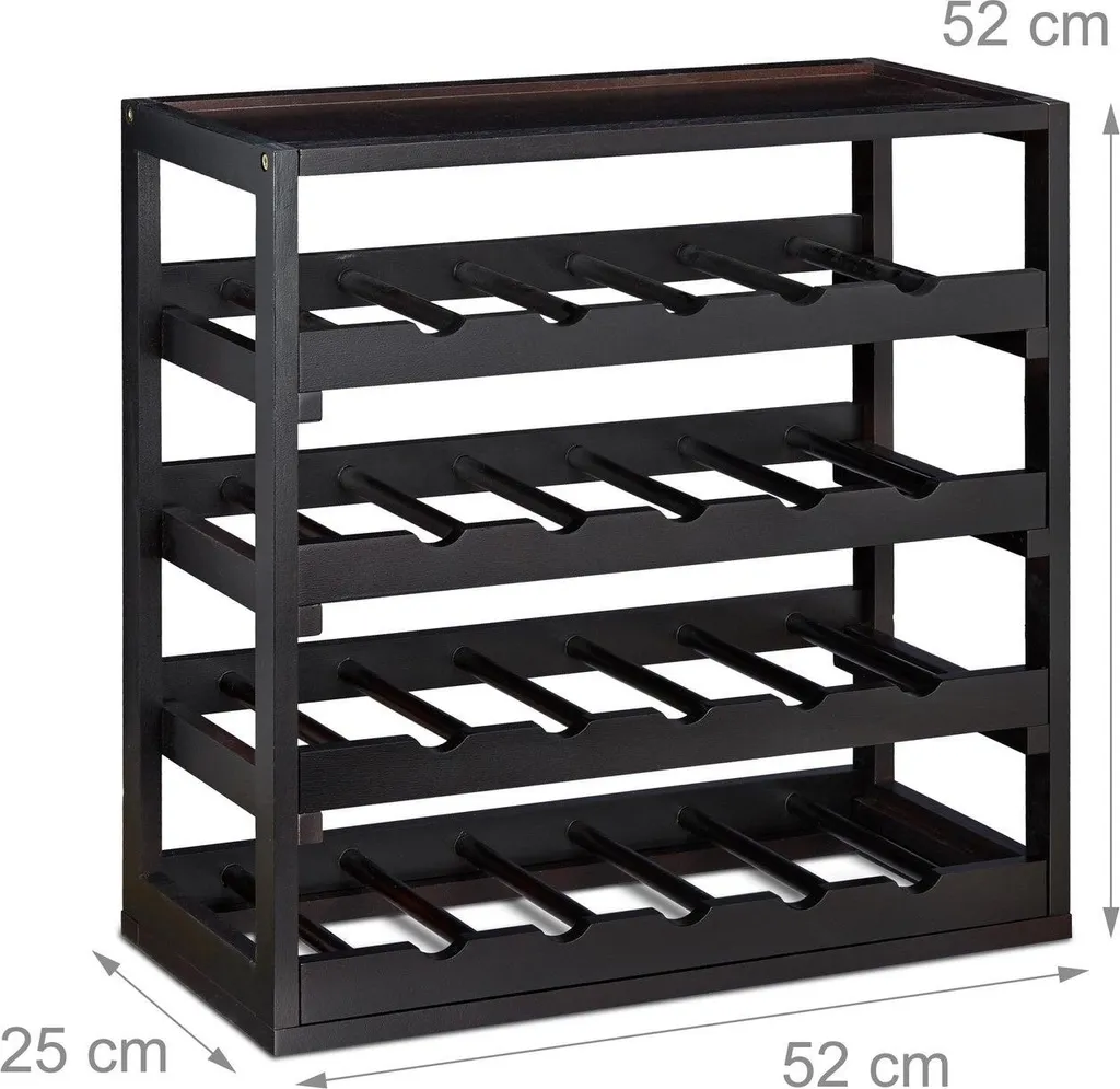 Range-bouteilles horizontal en chêne clair - Casier à vin empilable - 4