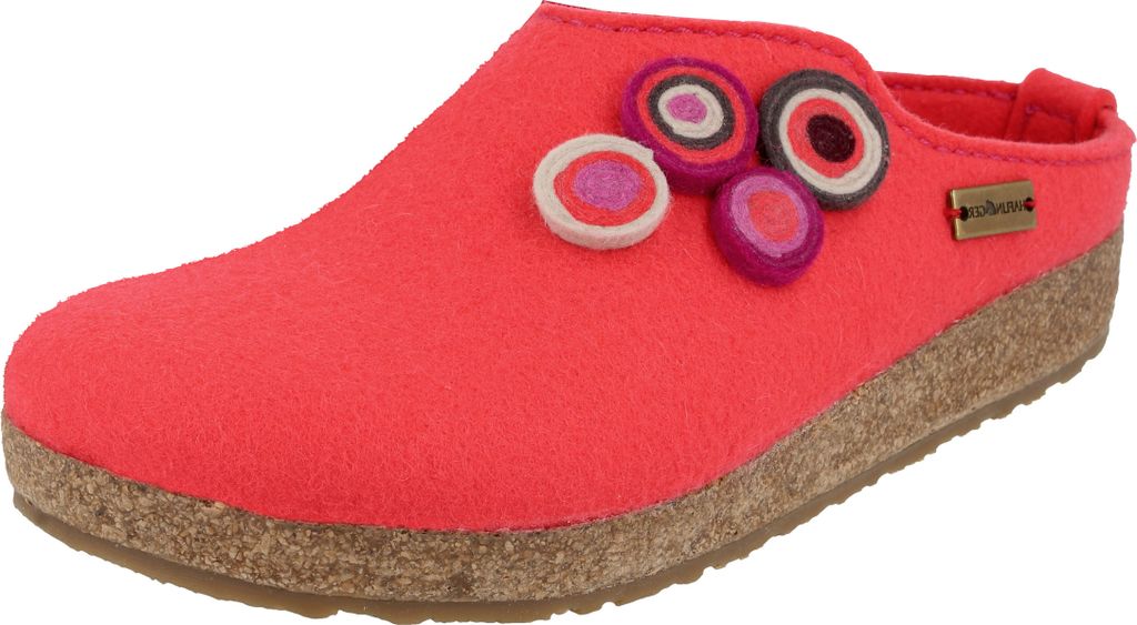 Haflinger Damen Hausschuhe Pantoffeln Grizzly Kanon 731023 , Größe:40 EU, Farbe:Mehrfarbig