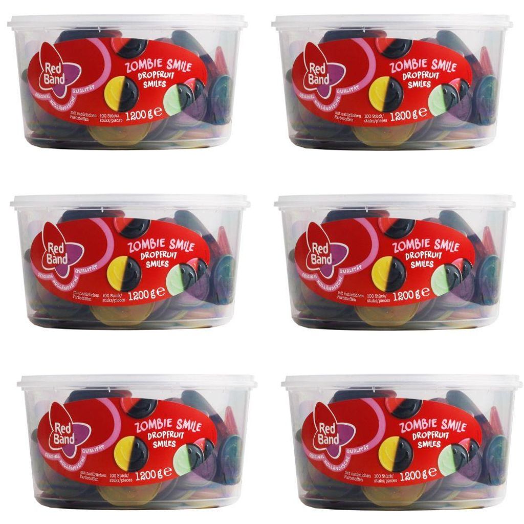 6x Red Band Zombie Smile 100 Stück 1200g Produktbild 