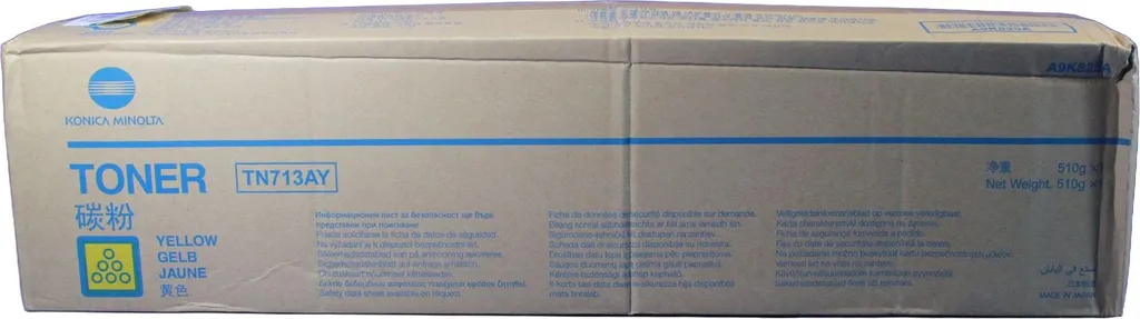 Cartouche de Toner Jaune TN713AY A9K825A Konica Minolta Haute Qualité