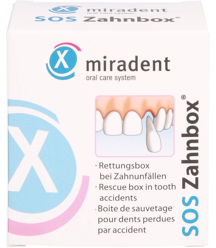miradent SOS Zahnbox Rettungsbox bei Zahnunfällen, 1 St. Ampullen