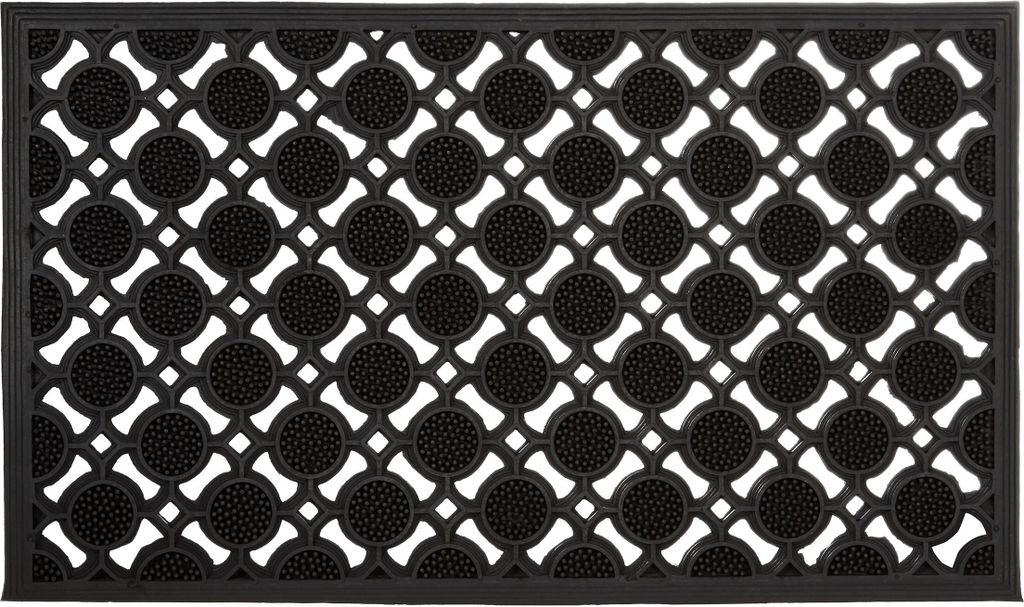 Paillasson Relaxdays en caoutchouc, L x l : 75 x 45 cm, Image du produit 