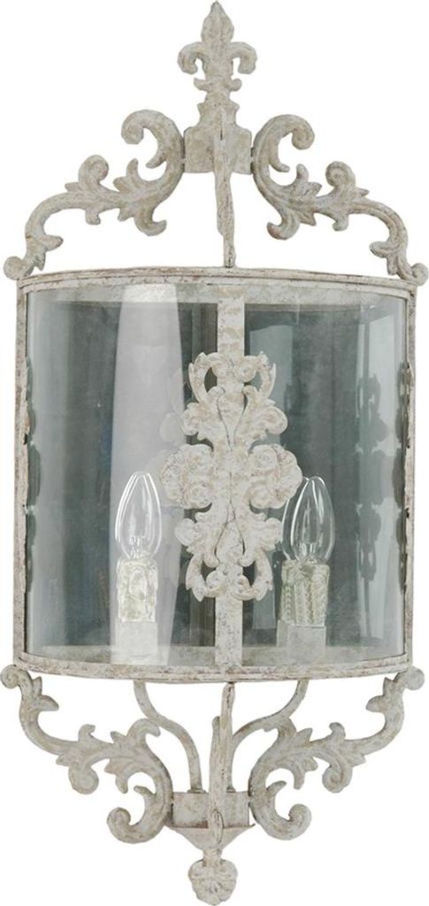 Clayre & Eef Wandleuchte 33x19x72 cm Beige Eisen