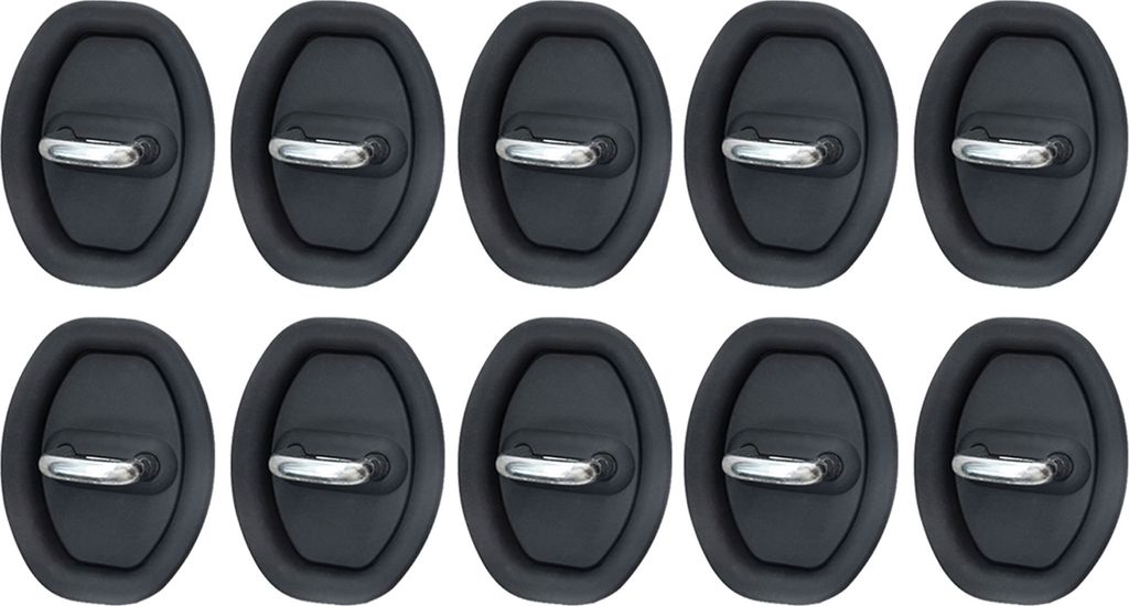 10 Stück Auto-Türverriegelungsschutzabdeckungen aus Silikon, geräuschreduzierend, universell, einfach zu installierende Stoßdämpfer, Fahrzeugt...