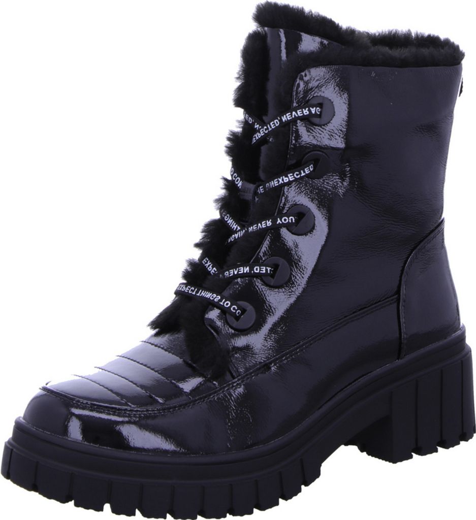 Artiker Schnür-,Zug-u.Schnallenstiefel in schwarz, Gr. 38