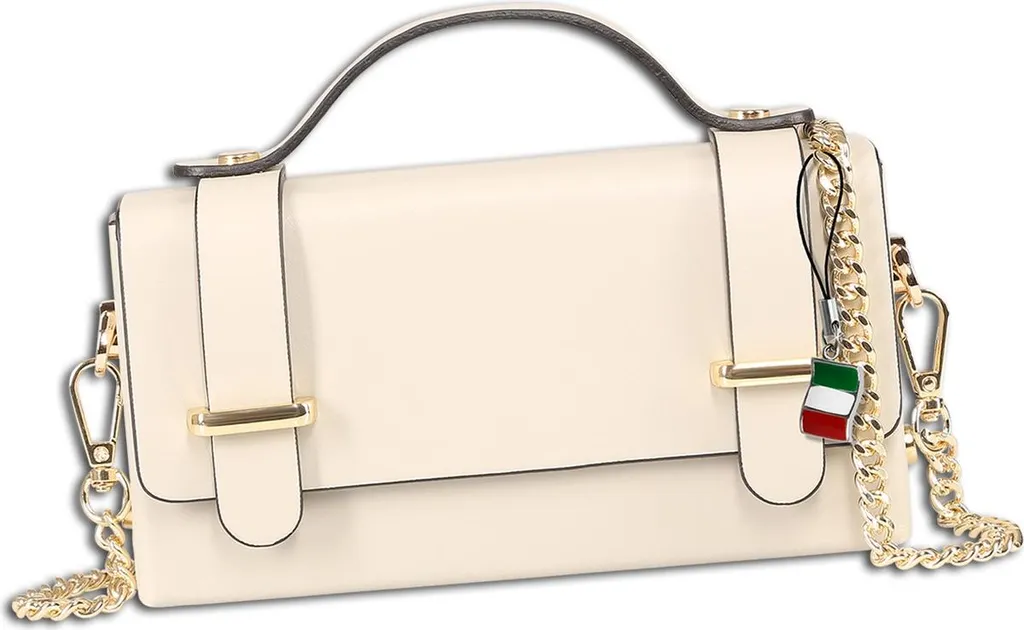 Petit sac à main beige pour cérémonie et sorties chic cuir Florence OTF841I1