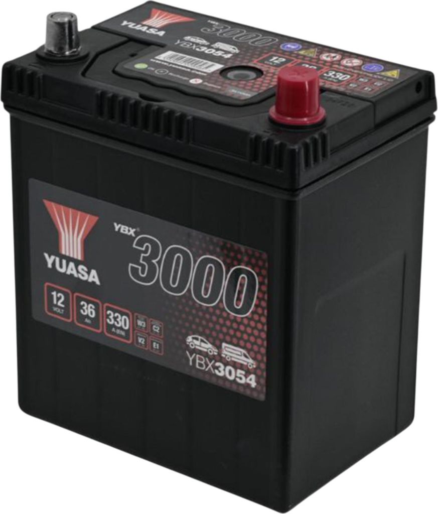 YUASA YBX3054 SMF Starterbatterie  12V 36Ah 330A(EN) Produktbild 