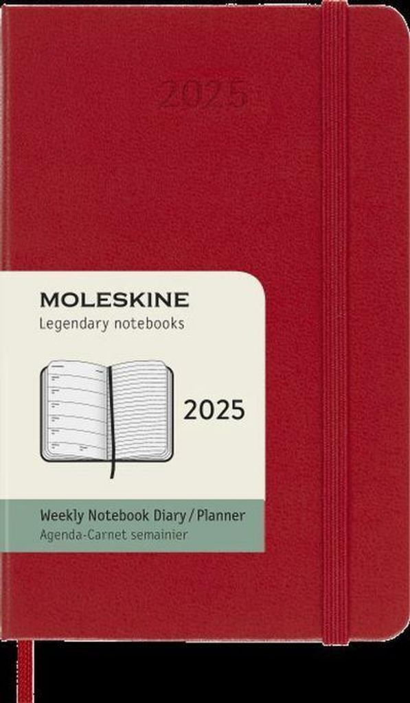 Moleskine 12měsíční týdenní poznámkový kalendář 2025, Obrázek produktu 6