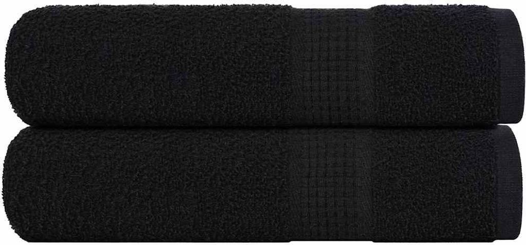 "2026 Promotion" Duschtücher FROGN 2 Stk. - Hohe Qualität - Schwarz 70x140 cm 360 g/m² - Duschtücher CC476