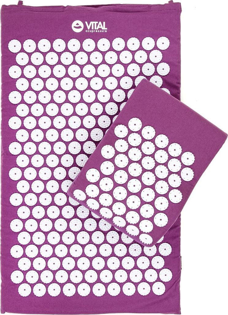 Vital Akupressurmatte & Kissen Set aubergine Produktbild 