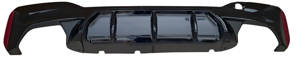 Für BMW 5er G30 G31 2017- M-Paket Heckdiffusor Diffusor Stoßstange Glanz Schwarz in der Farbe Schwarz von Goingfast