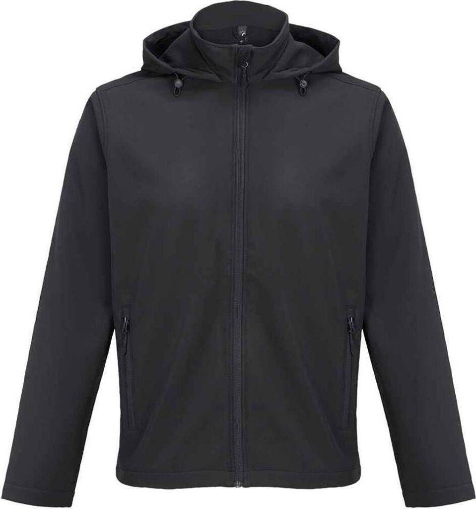 SOLS - "Race" Softshelljacke mit Kapuze für Herren PC7771 (M) (Schwarz)