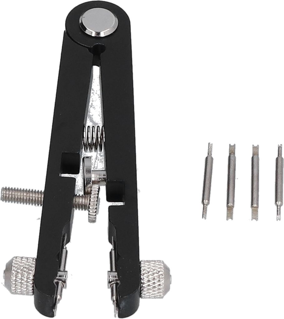 Uhr Feder Bar Pinzette V Form Zange Pin Band Band Entferner Werkzeug Set für die ReparaturSchwarz