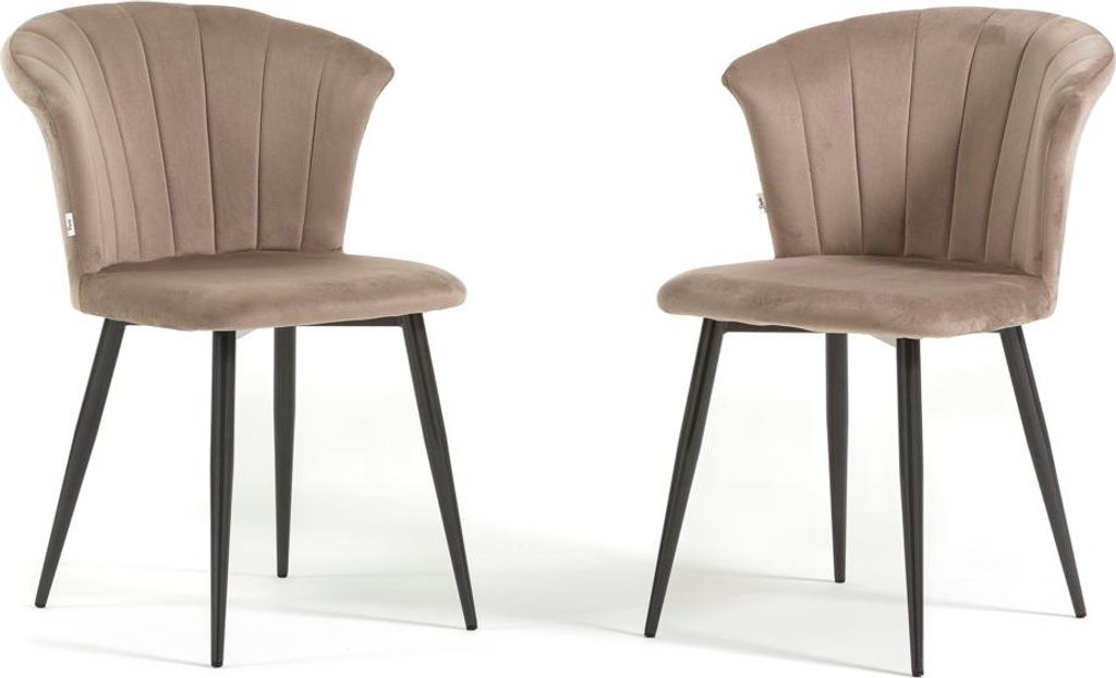 Innenstühle aus Samt mit Metallbeinen, elegantes und komfortables Design für Küche, Esszimmer, Schlafzimmer, Bars und Restaurants – LIVIA – ...