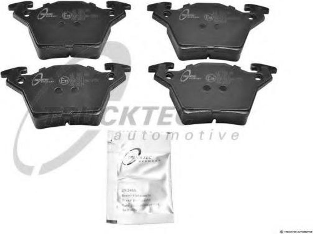 TRUCKTEC AUTOMOTIVE Bremsbeläge Satz Hinten Bremsklötze passend für MERCEDES-BENZ VITO Bus (638) 02.35.118