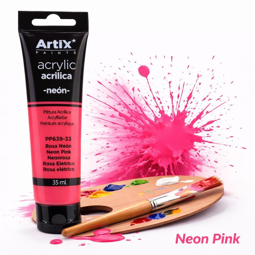 Acrylfarbe NEON PINK Artix PP639-33, 35ml