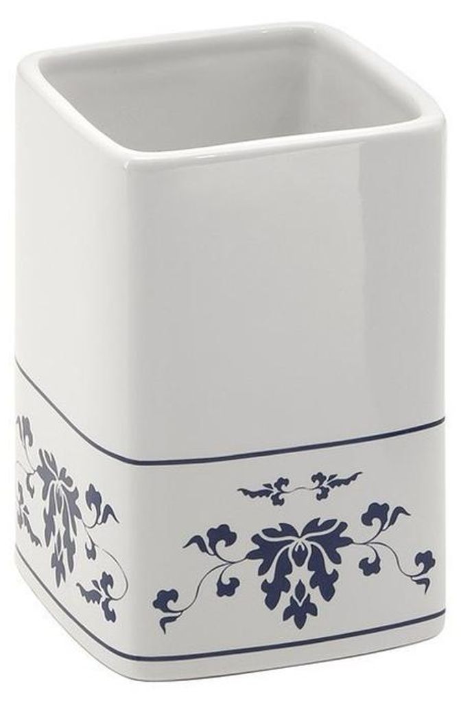 Gedy CIXI stehende Glas, Porzellan, Blau/Weiß