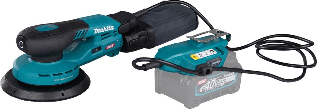Makita BO002CGZ Akku-Exzenterschleifer XGT, Schleifteller 150 mm eingebautem Staubabsaugsystem