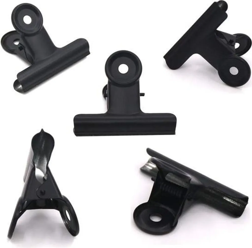 12 Petits Trombones Bulldog 63 mm - Pinces Métalliques Multifonctions