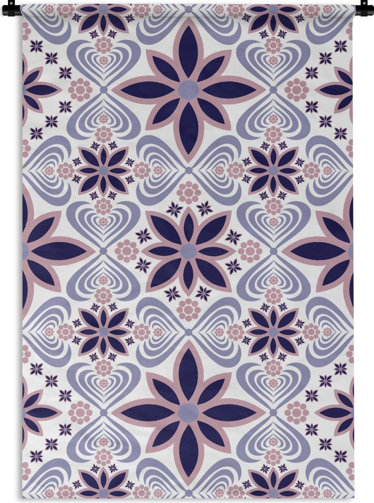 MuchoWow Wandteppich Wandbehang Blumen - Luxus - Design 60x90 cm Tapisserie Dekoration Wandtuch - Foto-Teppich - Abwaschbar