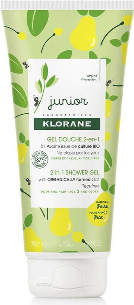 Klorane Junior Shampoo und Duschgel 2 in 1 2-in-1 Shower Gel 200 ml
