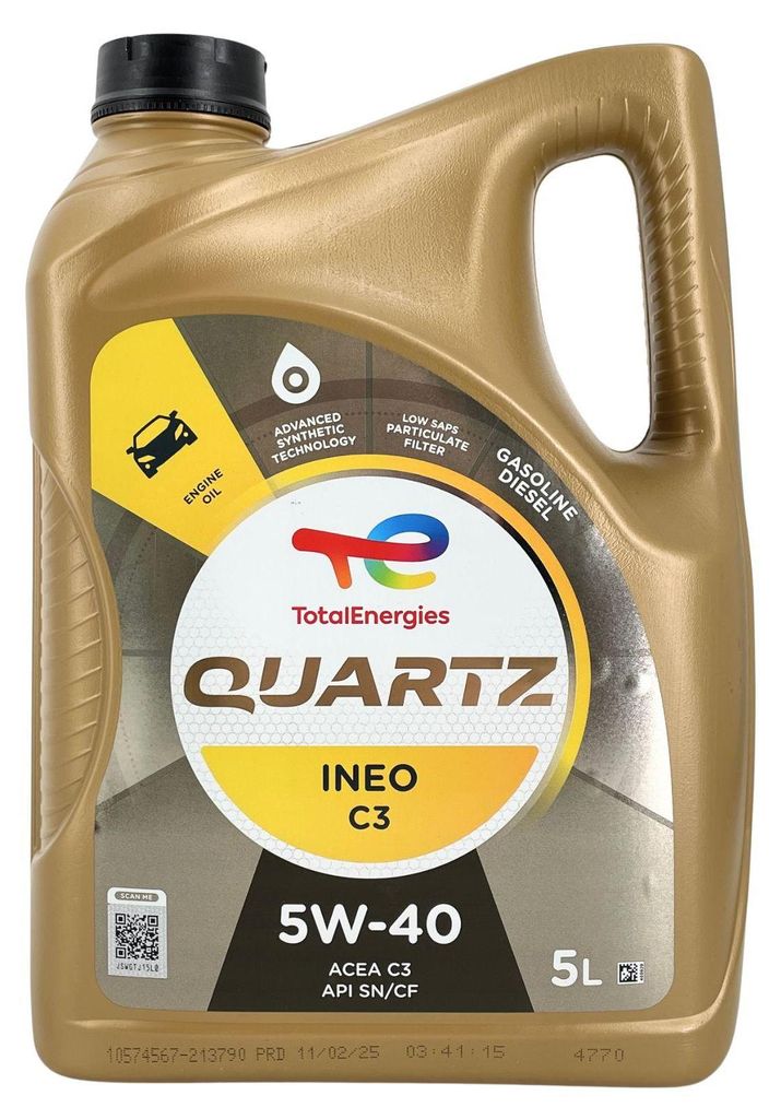 Total Quartz Ineo C3 5W-40 5 Liter Produktbild 