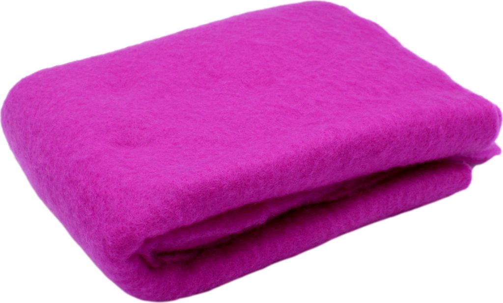 Vorfilz / Nadelfilz aus Wolle - Farbe Fuchsie - 50cm x Produktbild 