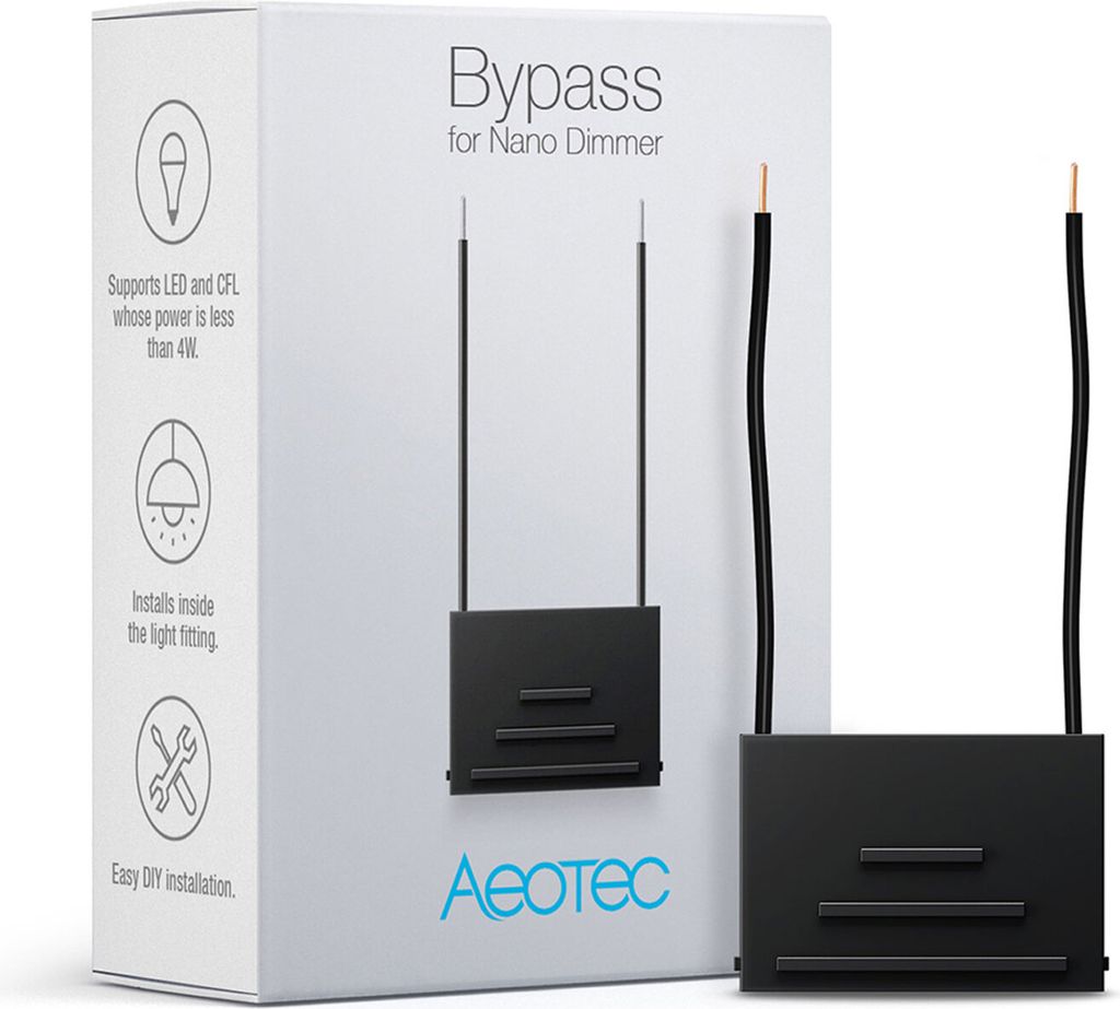 Aeotec Dimmer Bypass, Z-Wave Plus | AEOTEC | Dimmer Bypass Zdjęcie produktu 