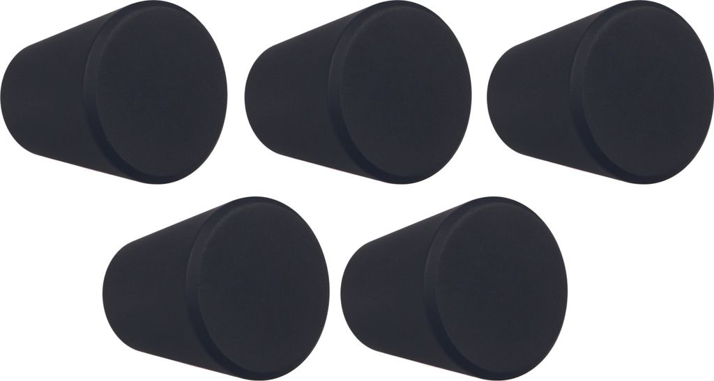 Natural Goods Berlin Möbelgriffe rund KEGEL, Möbelknöpfe mit 25mm, Schrankknöpfe passend für 15-22mm Türstärken, Griffe für Küchenschr...