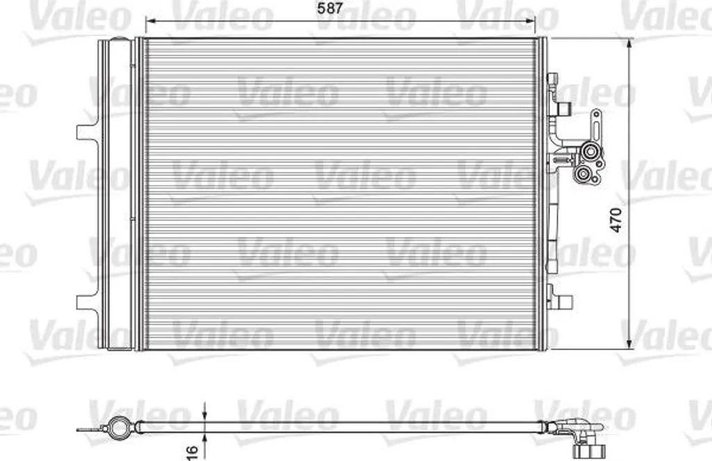 Condensateur clim Valeo 814318 : solution anti-fuite pour Volvo V60