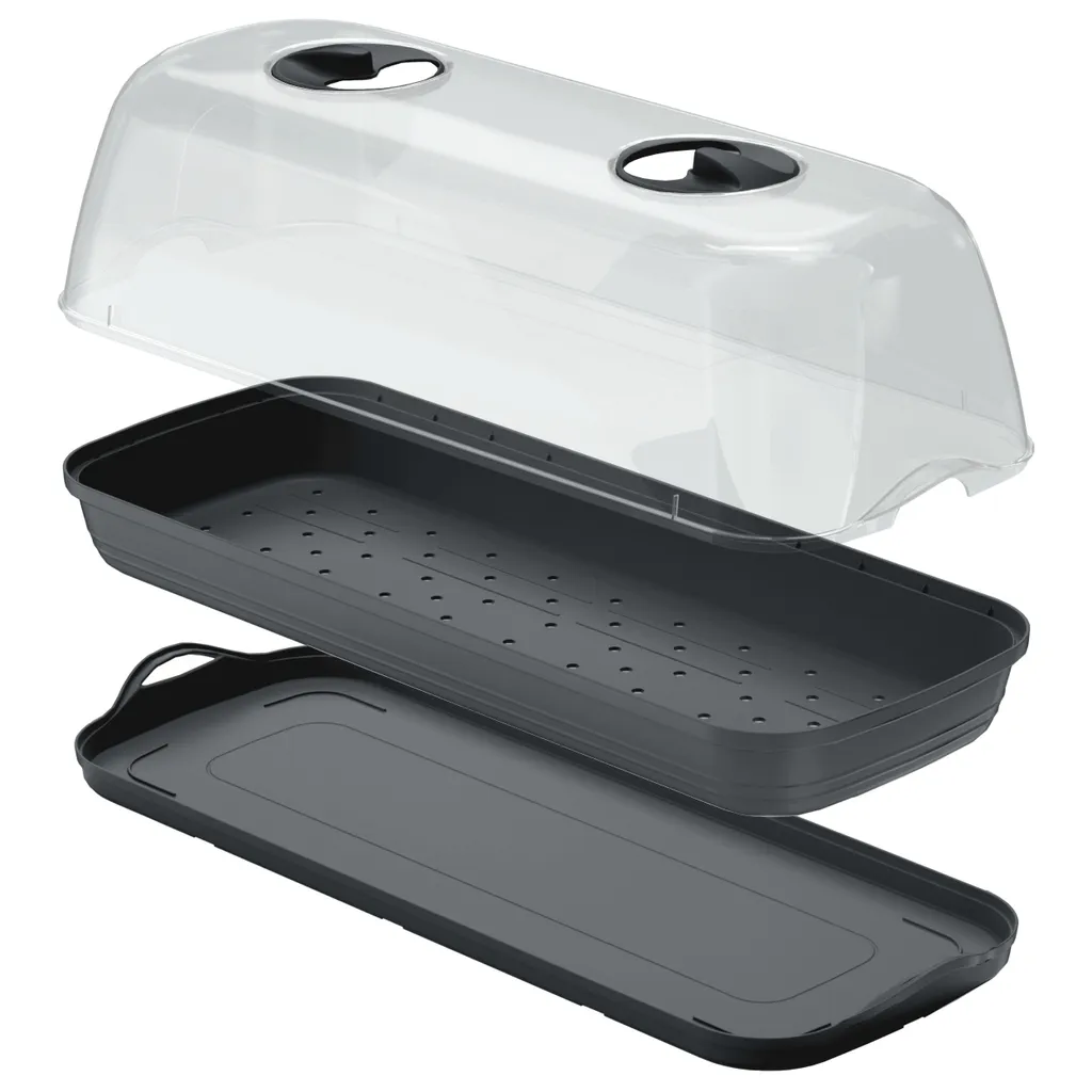 Mini serre rectangulaire 51,5cm ventilée pour semis de plants potagers