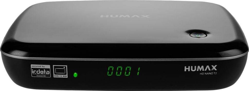 Humax HD Nano T2 DVB-T2 Receiver, schwarz, 1080p Full HD, Produktbild 