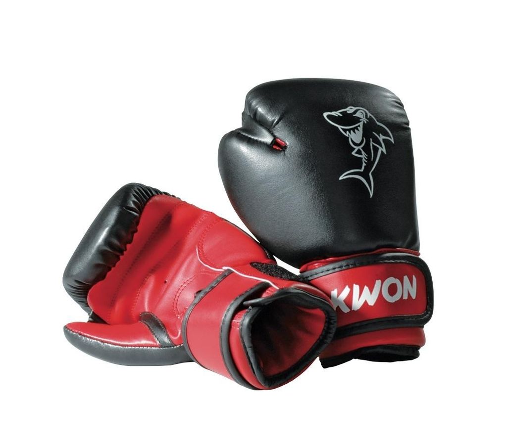 Mini Shark boxhandschuh 4oz Schwarz/rot