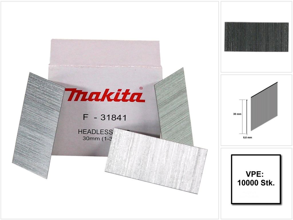 Makita Stift 0,6 x 30mm F-31841  10000 pcs. Produktbild 