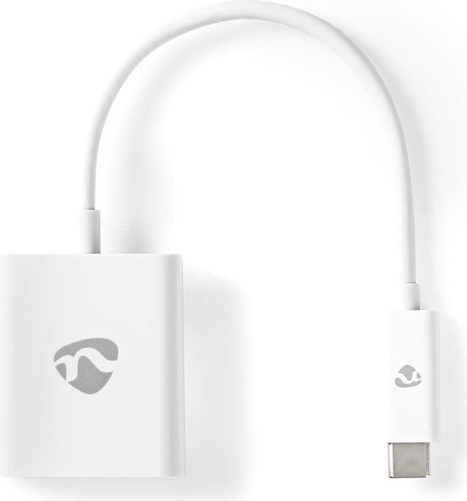 Nedis USB-C Adapter - USB 3.2 Gen 1 - USB-C Stecker - HDMI Ausgang - 4K@30Hz - 0.20 m - Rund - Vernickelt - PVC - Weiss - Box