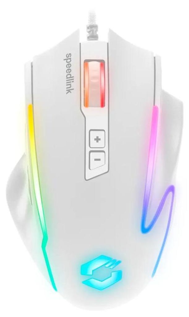 Speedlink Gaming Maus DECUS, 12800 DPI, USB, weiß retail Produktbild 