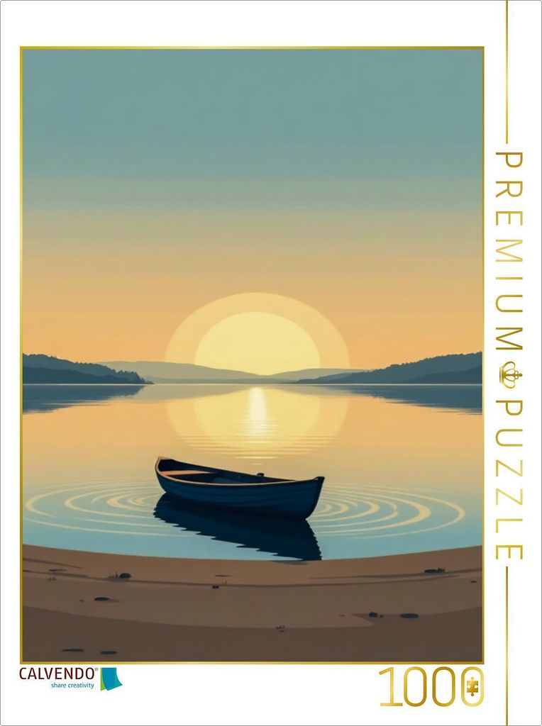 CALVENDO Puzzle Ruhe auf dem offenen Wasser | 1000 Teile Lege-Größe 64x48cm Foto-Puzzle für glückliche Stunden