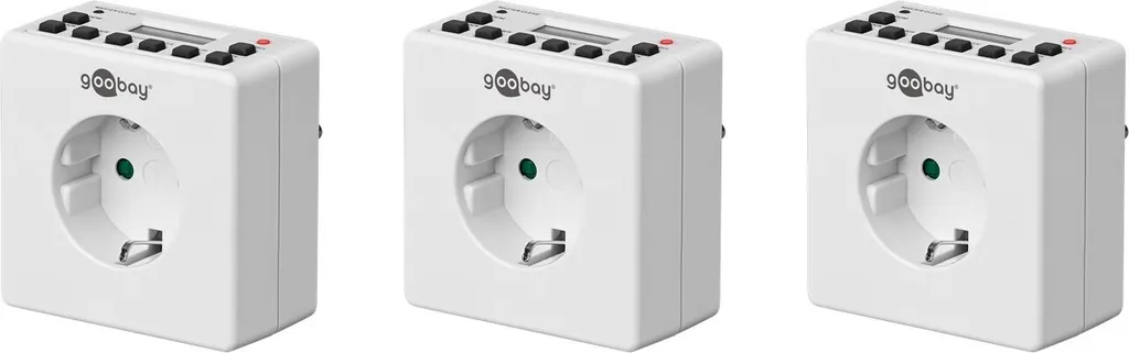 Goobay 55542 Prise Wi-Fi 3600W puissante avec contrôle à distance par App
