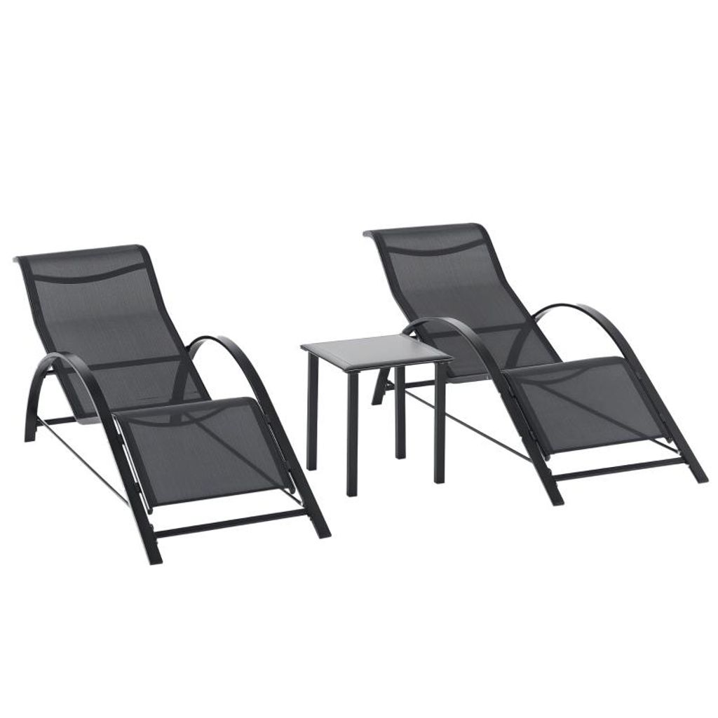 Gartenmöbel-Set – Lounge-Sessel-Set – Terrassentisch- und Produktbild 