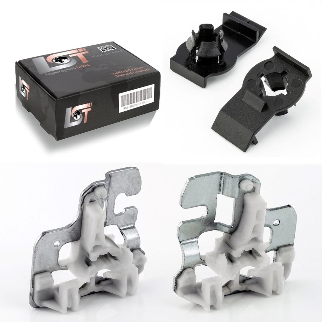 Fensterheber Reparatursatz Set Metall Gleitstücke Klammer VL / VR für BMW X5 E53