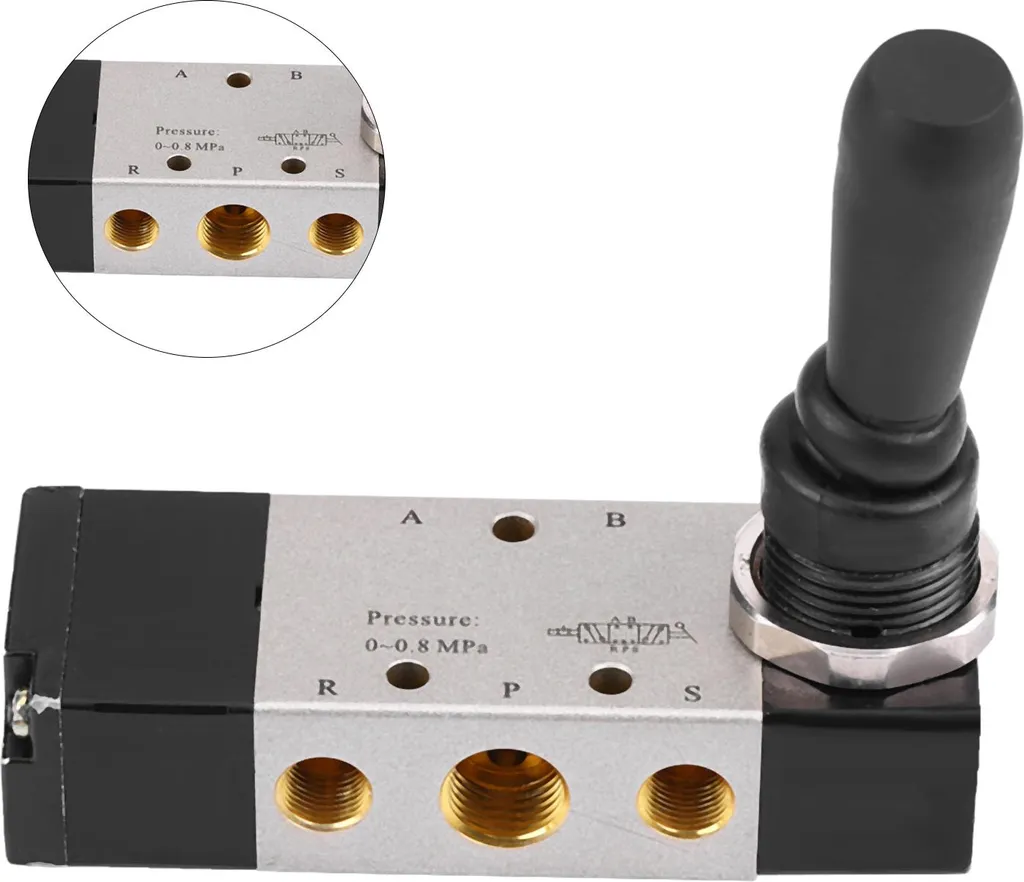 Changeur de pneus : Valve de commande manuelle en aluminium durable