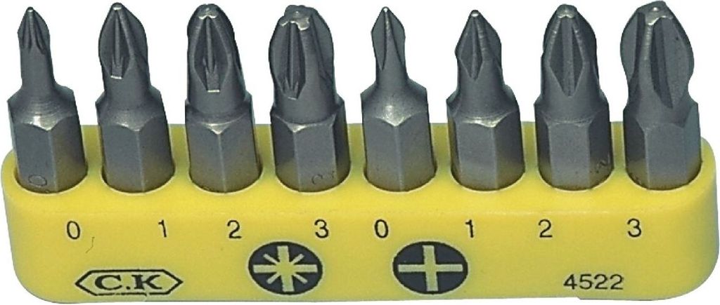 C.K. Screwdriver Bits. Recessed
