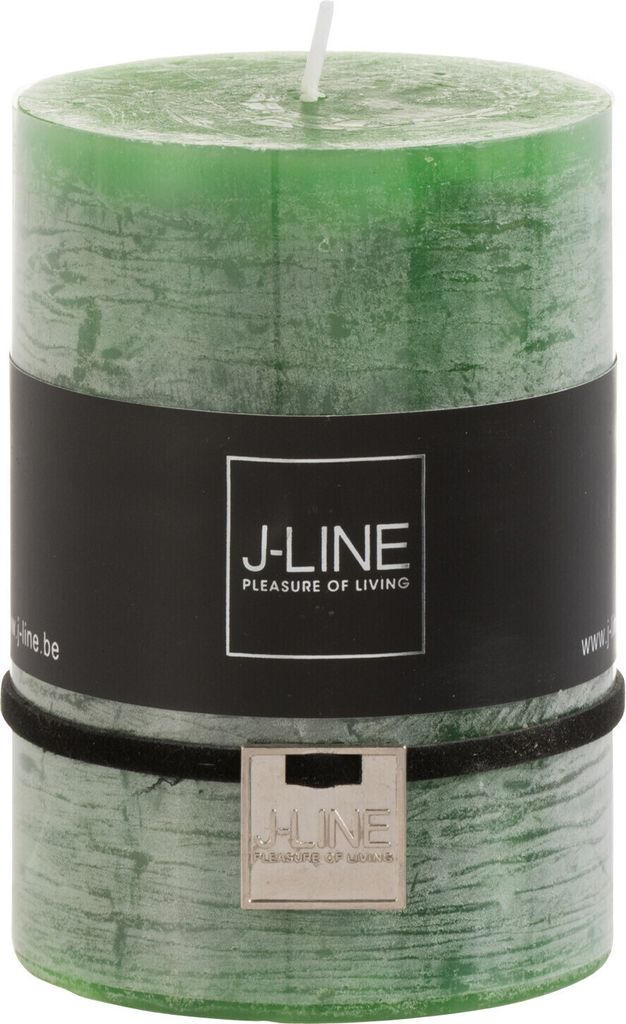 J-Line J-Line Zylinderkerze - Hellgrün - Mittel - 42U - 6 Stücke